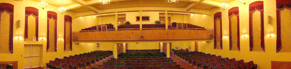 view from Heritage Hall Theater stage, Mountain City, TN, unique entertainment